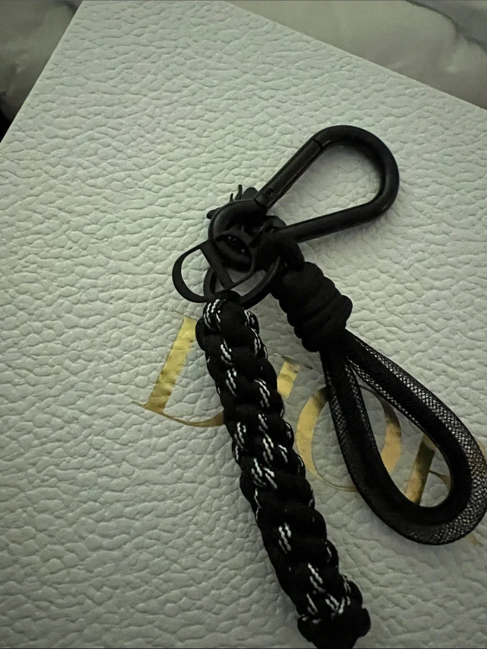 Dior keyring black